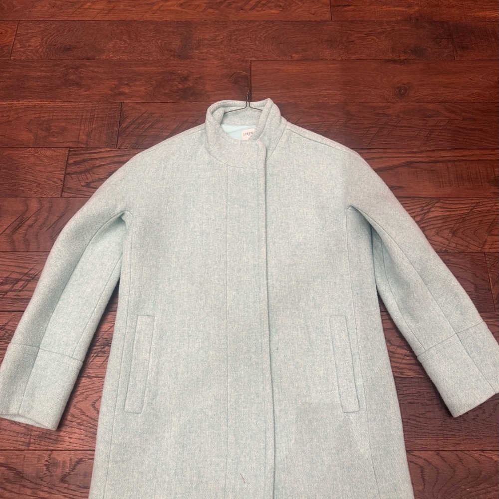 J. Crew Light Blue Trench Coat